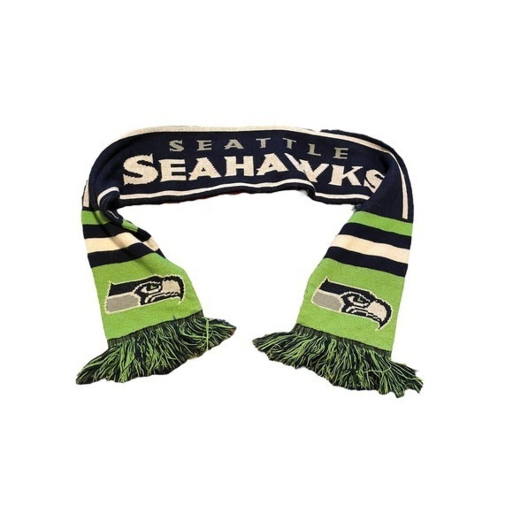 Seattle Seahawks Team Logo Warm Reversible Split Logo Scarf